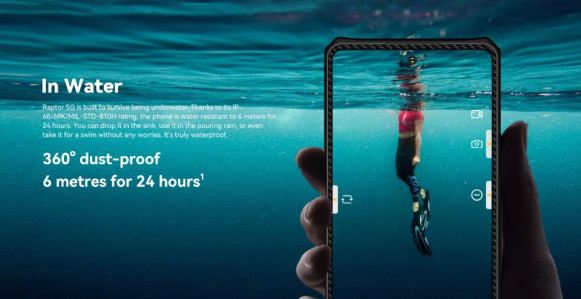 Смартфон Oukitel IIIF150 Raptor 5G 16/512Gb Onyx Black